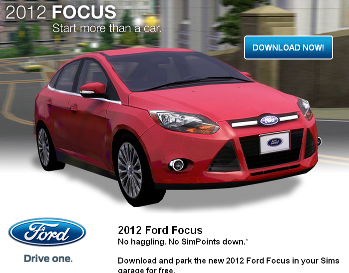 The sims 3 ford focus free download