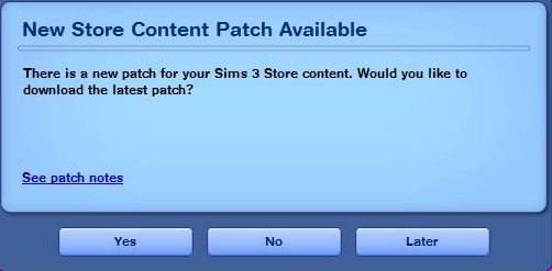 Free Patches for The Sims 3