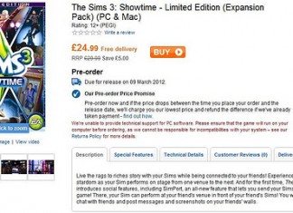 Pre-Order Sims 3 Showtime @ Play