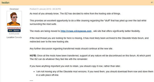 Nraas/ISZ Closing – Twallan Moving Mods & Support Site