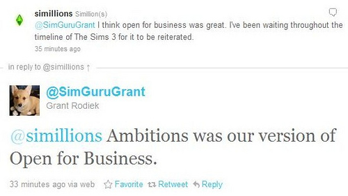 So, Ambitions is TS3’s Version of Open for Business?