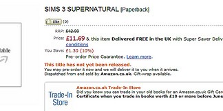 Amazon UK – Pre Order Supernatural’s Prima Guide!
