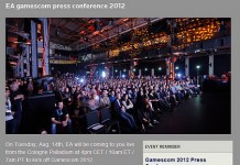 Reminder: EA’s Gamescom Press Conference 8/14/12