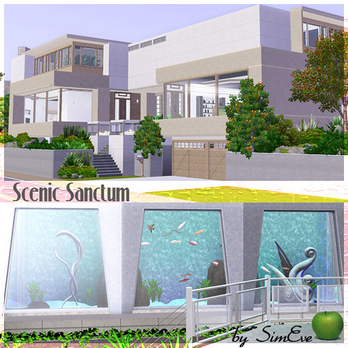 sims 3 modern family house