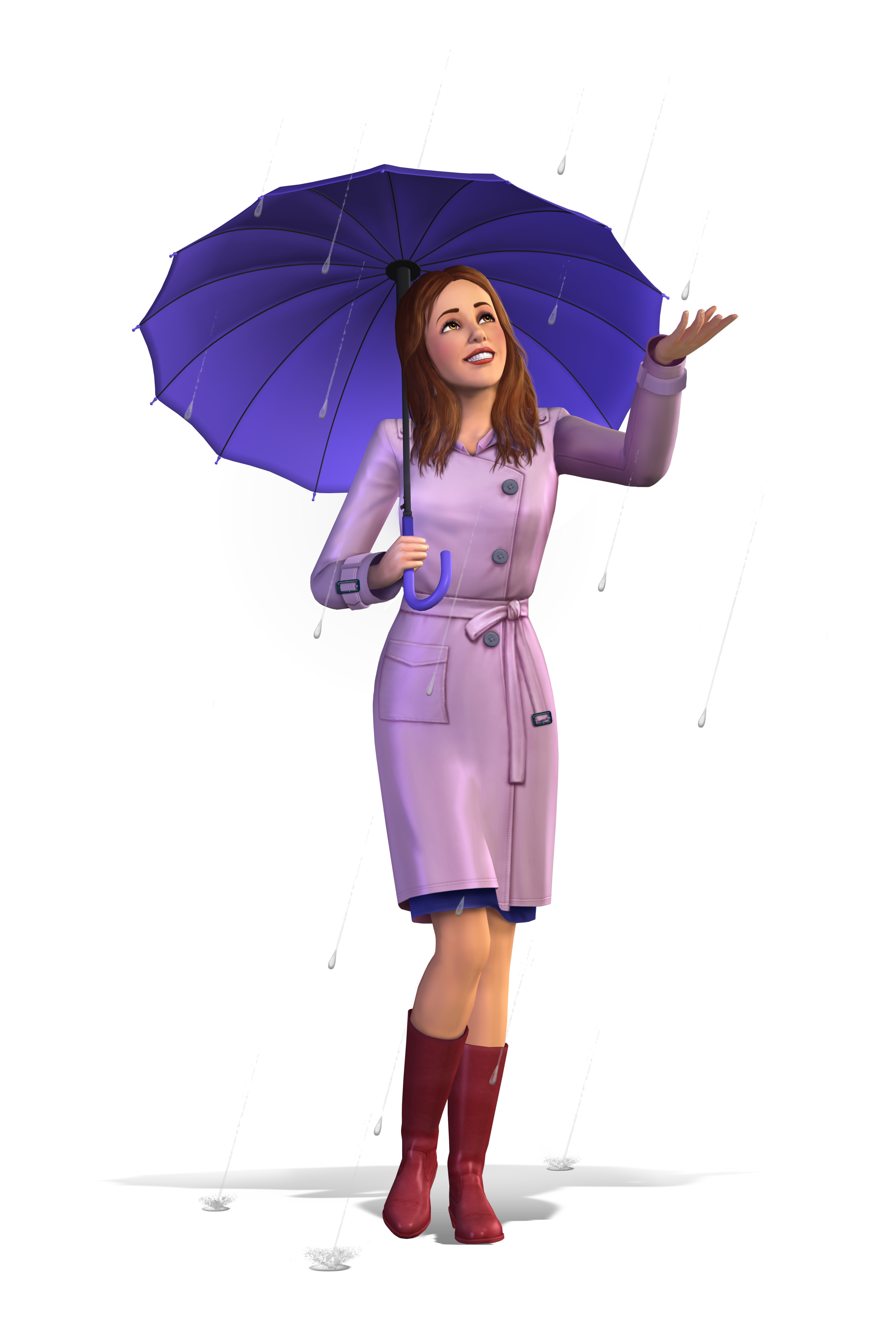 ts3_seasons_render_umbrella_girl | SimsVIP