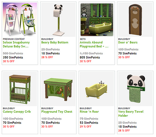 Sims 3 Store: Sales Page Update | SimsVIP