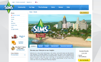 The Sims 3 Roaring Heights: Product Page Now Live