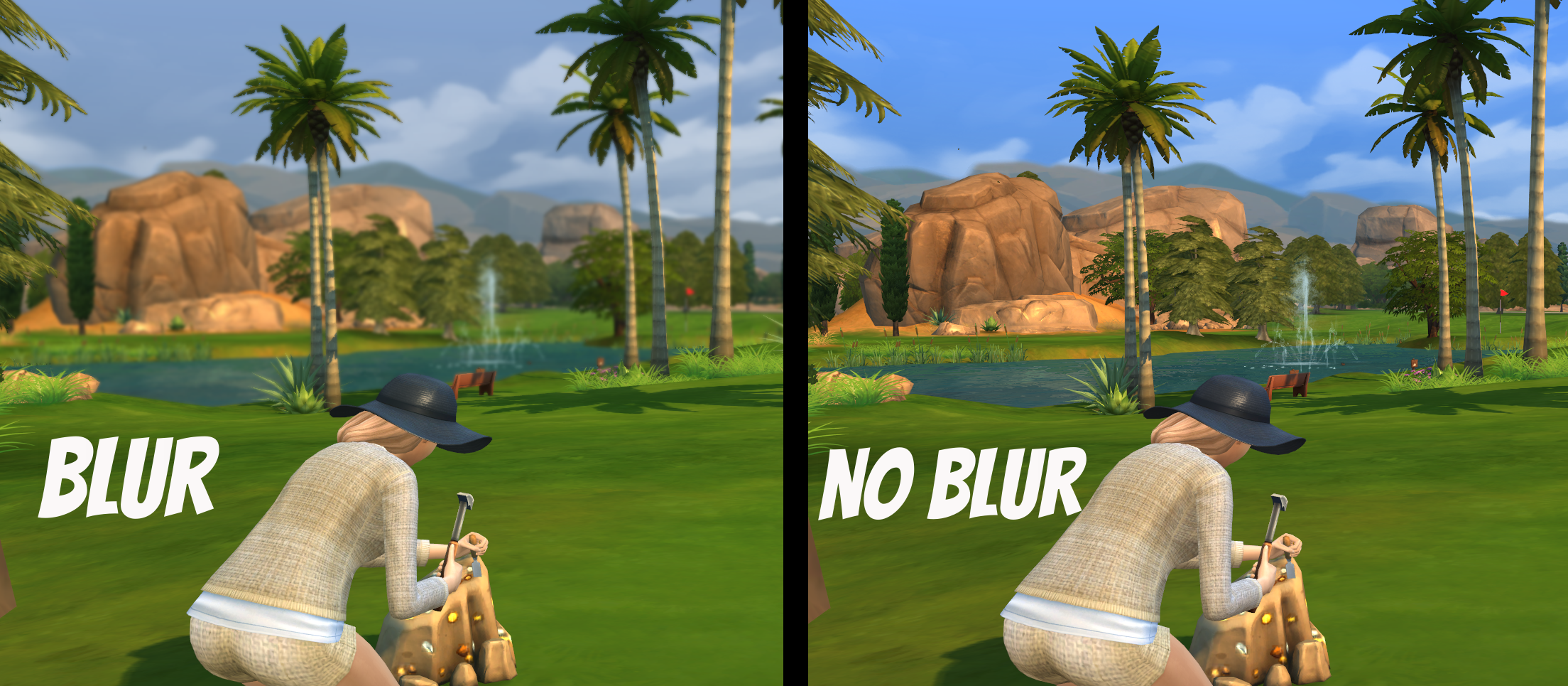 smaller blur sims 4 updated mod
