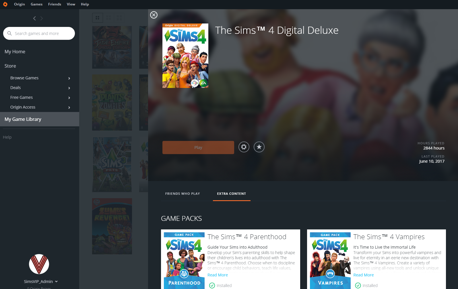 origin for sims download
