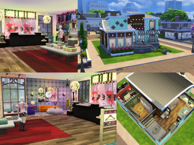 The Sims 4 Gallery: Retail Stores Spotlight #1 | SimsVIP