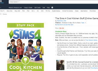 Purchase The Sims 4 Cool Kitchen on Amazon