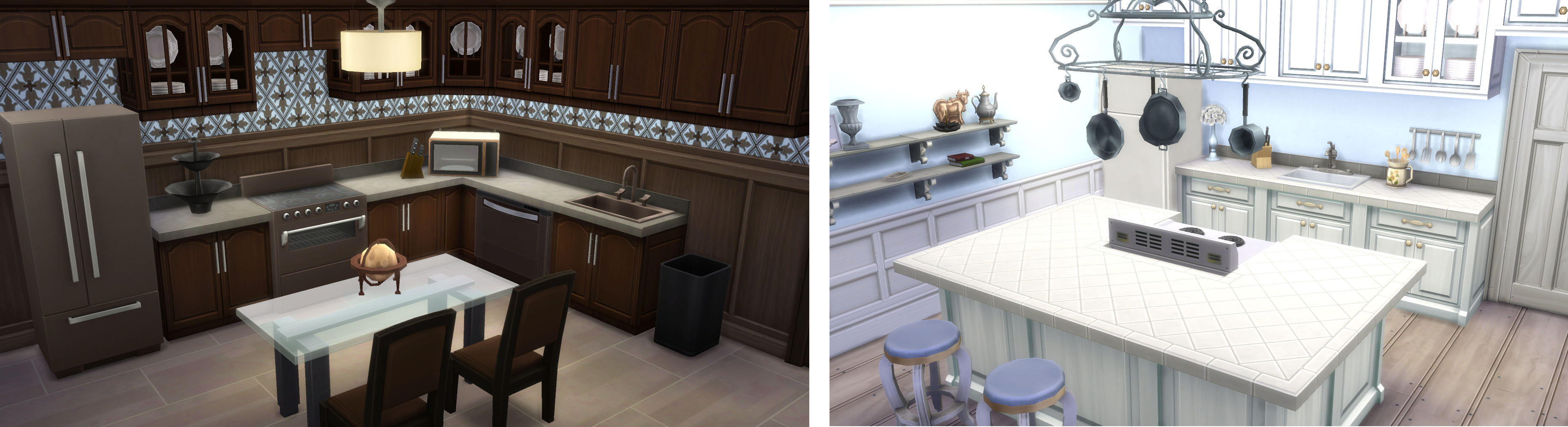 I built a house with a cool kitchen in the Sims 4 using only the Cool  Kitchen stuff pack. Thoughts? : r/TheSimsBuilding