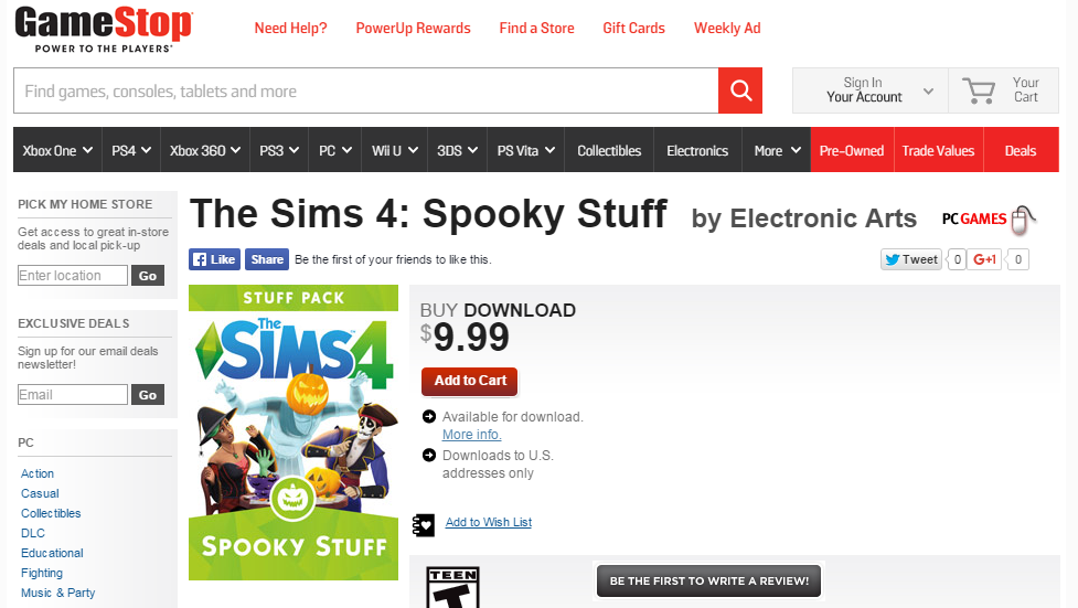 when does the sims 4 spooky stuff dlc