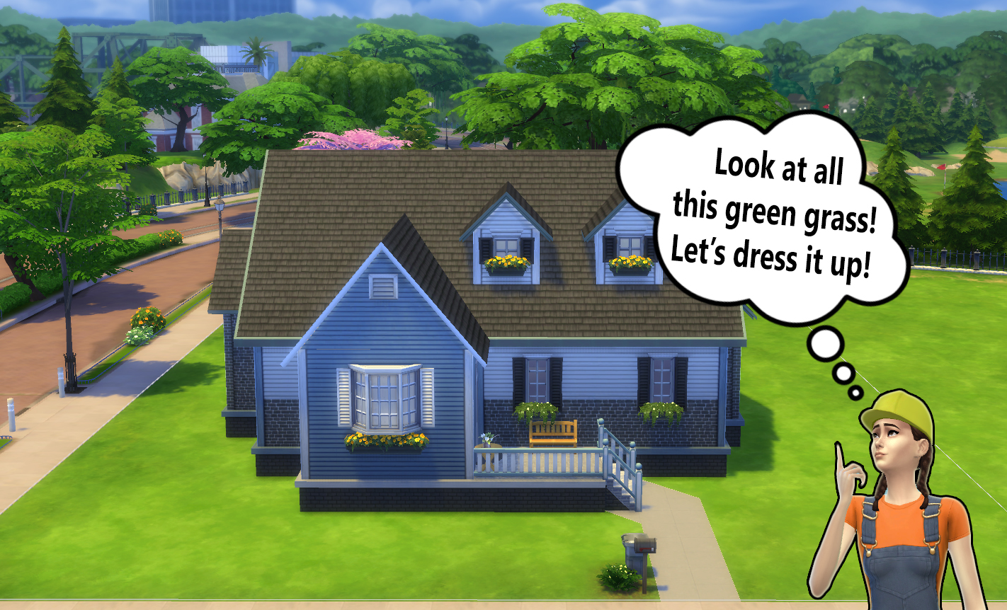 Building a nice house in sims 4