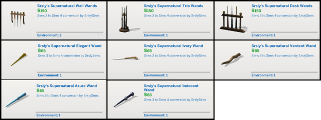 Srsly Sims Wands