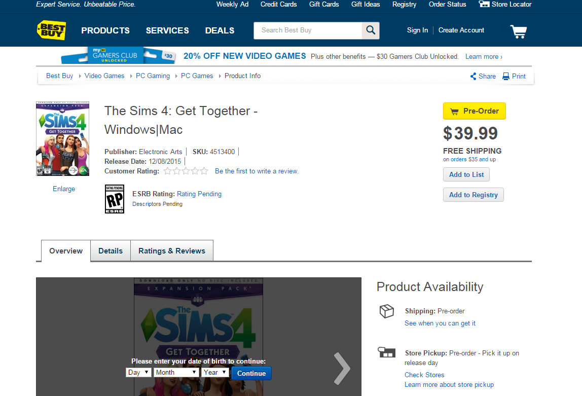 The Sims 4 Get Together Now Available for Pre-Order at Best Buy | SimsVIP