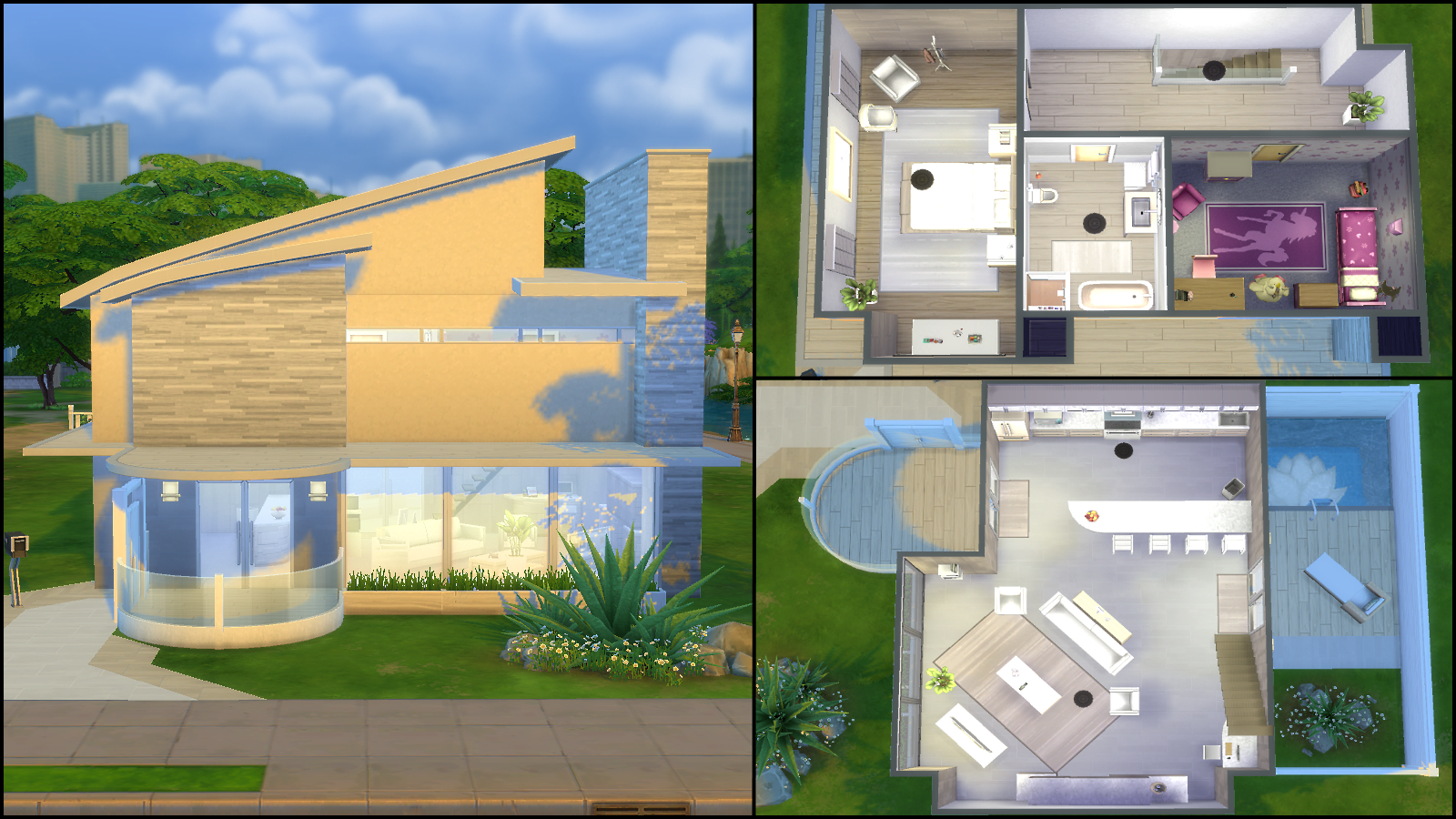 Sims 4 Wooden House Floor Plans - Modern House