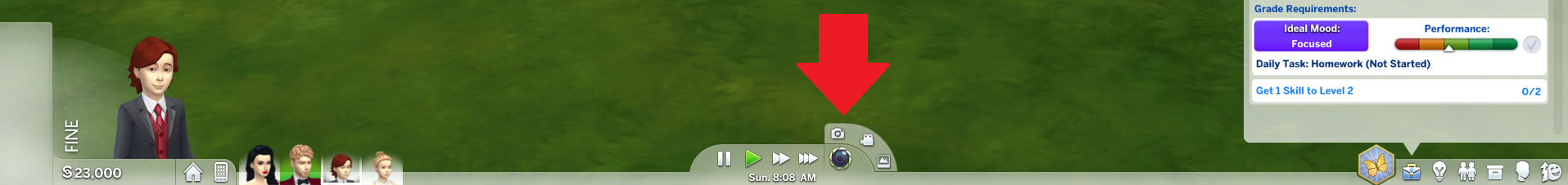 how to change screenshot destination on sims4