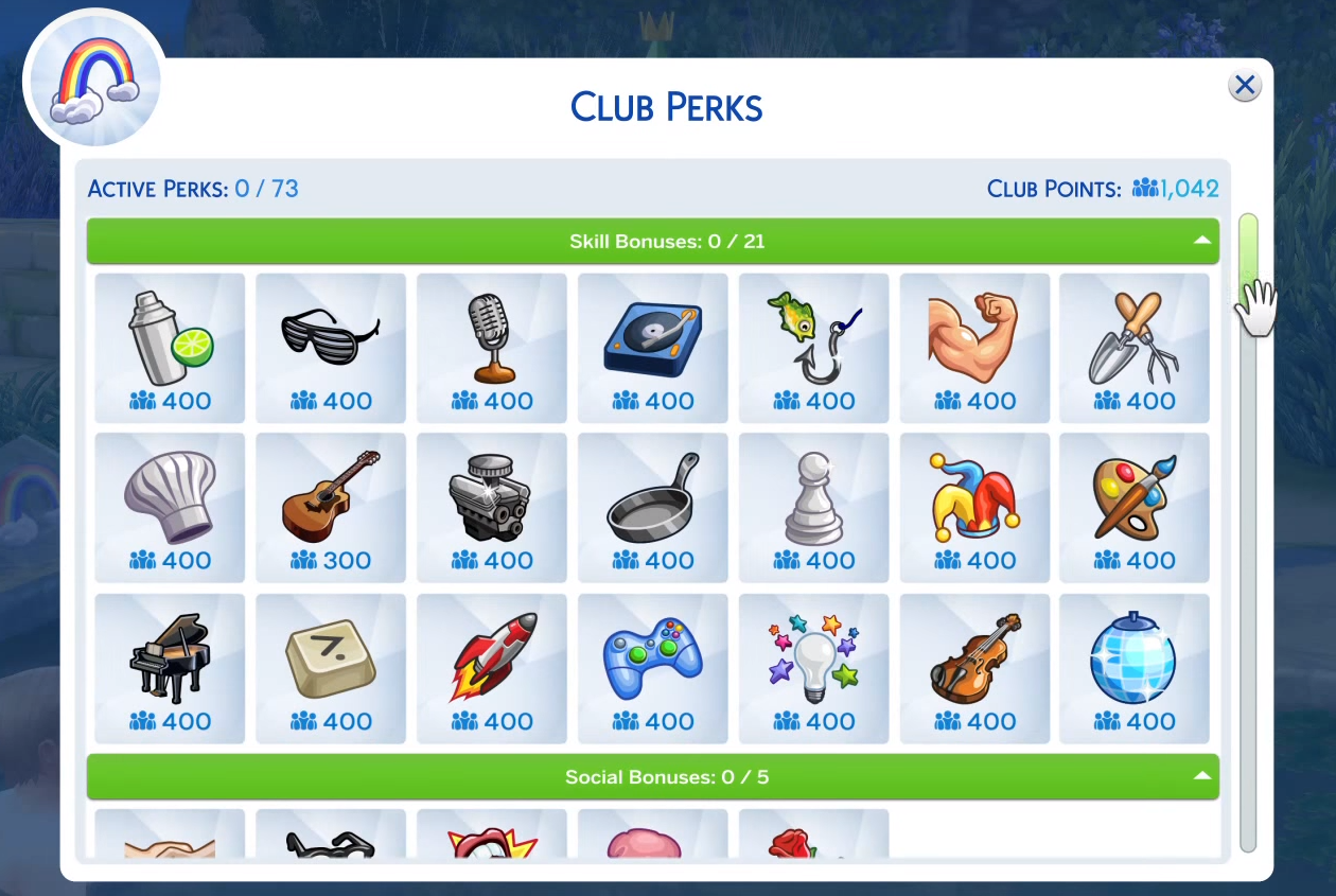 sims 4 get together clubs list