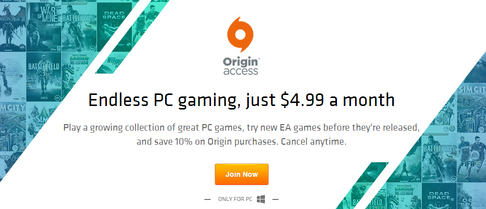 Origin Access Games for October