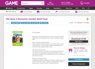 The Sims 4 Romantic Garden Stuff Now Available at GAME UK