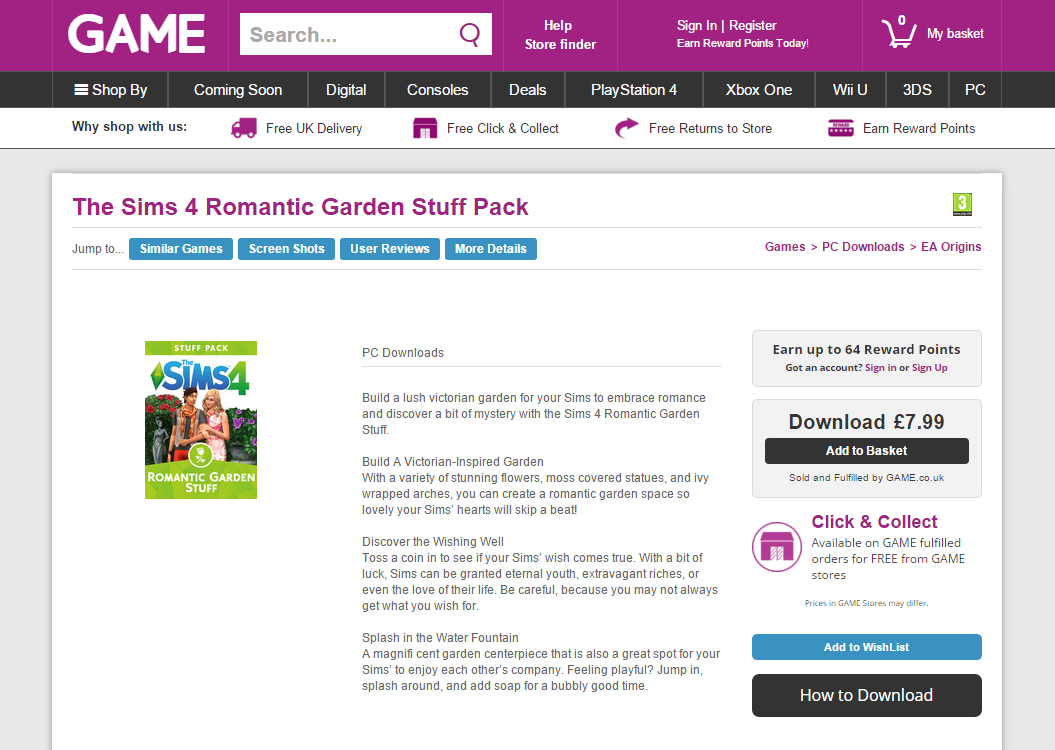 The Sims 4 Romantic Garden Stuff Now Available at GAME UK