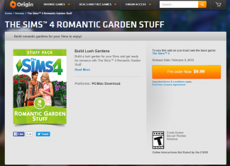 Now Available: The Sims 4 Romantic Garden Stuff