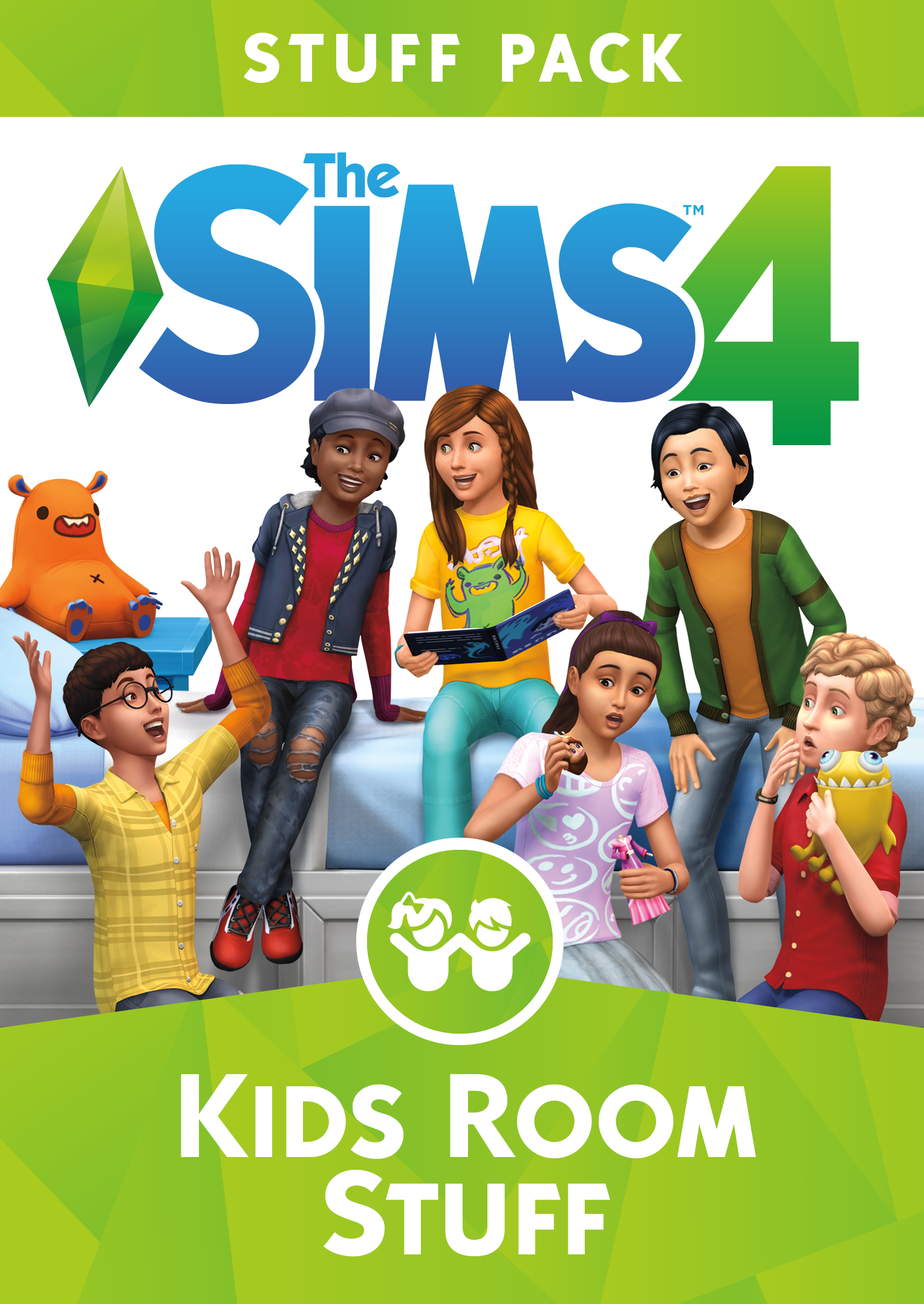 The Sims 4 Kids Room Stuff: Official Box Art, Logo, and ...