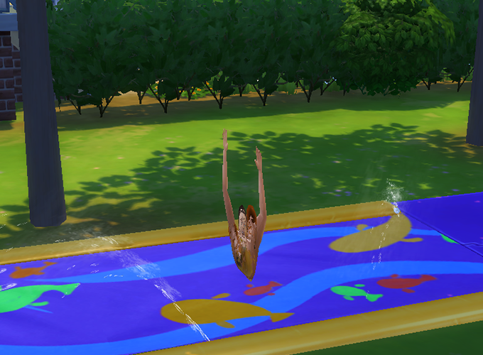 Sims 4 Backyard Stuff: Water Slide Animations Issue (BETA FIX