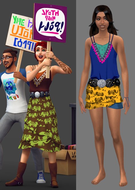 the sims 4 city living clothes