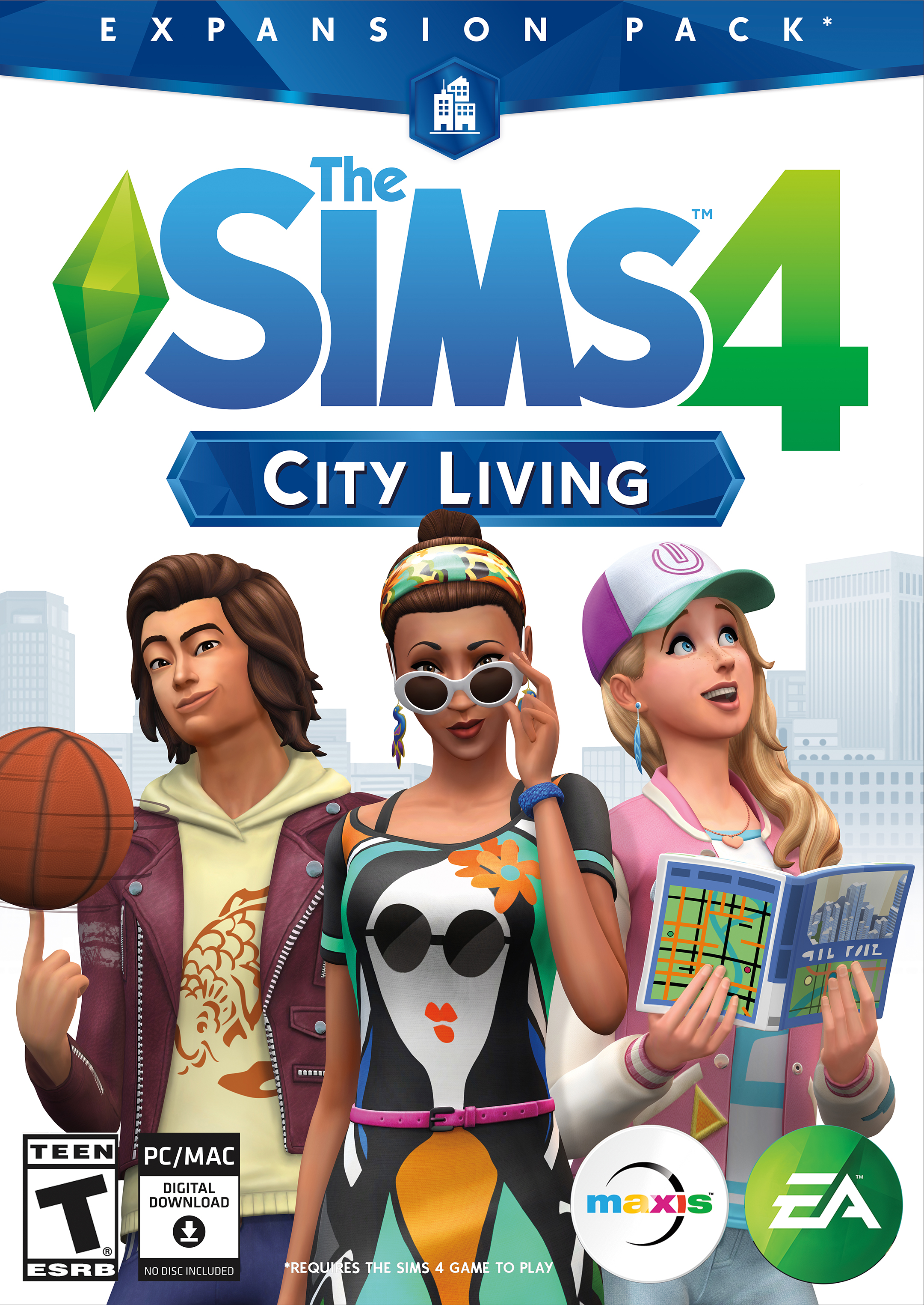 The Sims 4 City Living: Official Box Art, Logo, and Renders (English ...