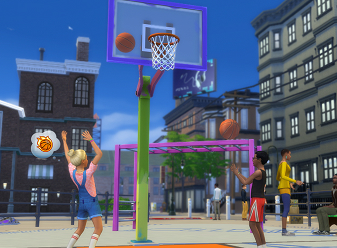 The Sims 4 City Living: Basketball Video Clip