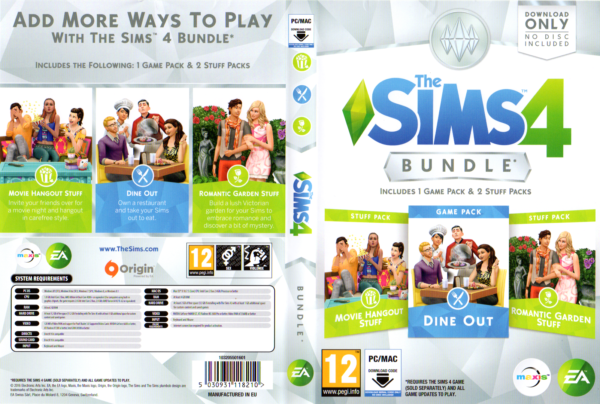  The Sims 4 - Movie Hangout Stuff - Origin PC [Online Game Code]  : Video Games