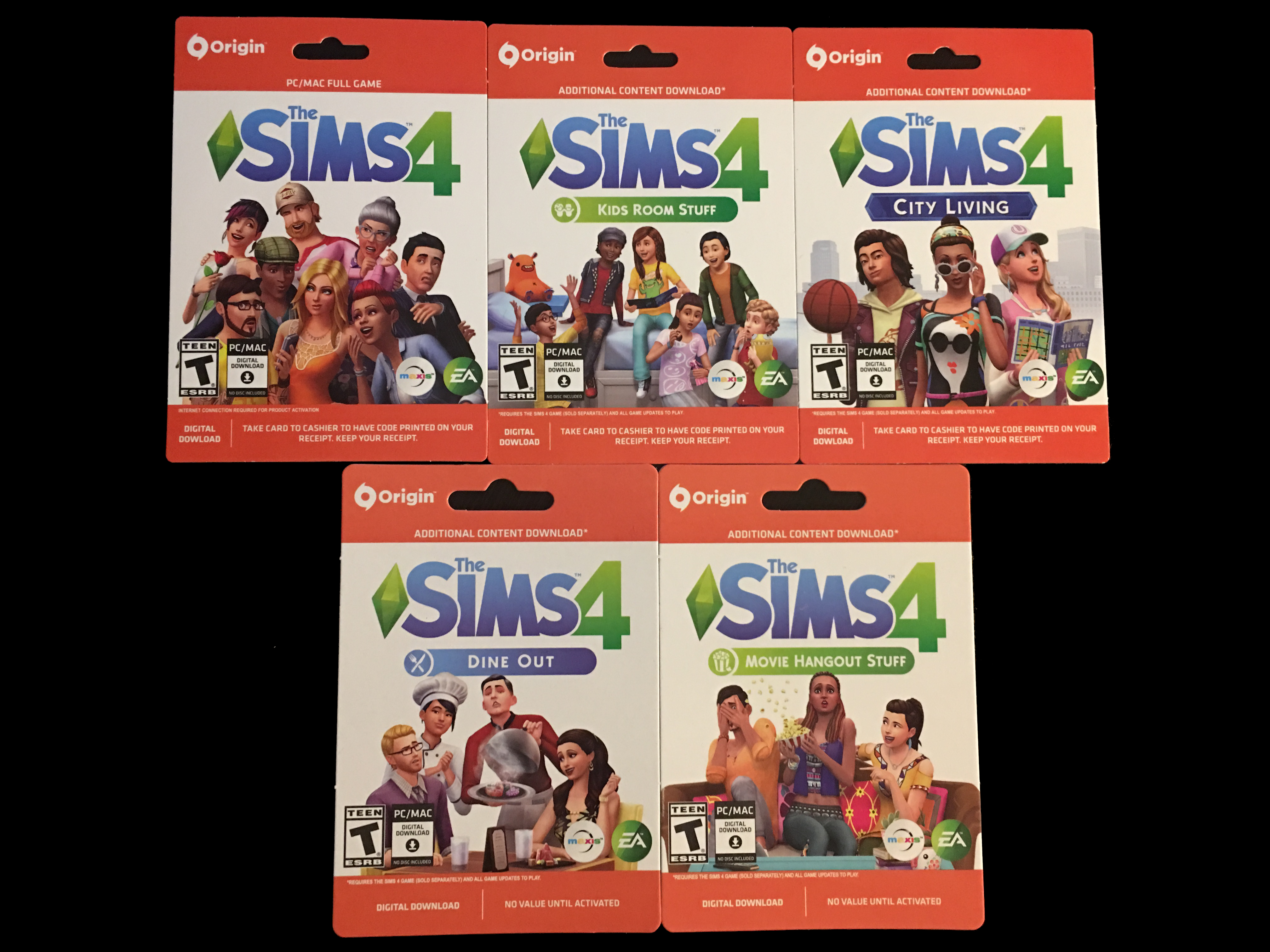 Gift Card: The Sims 4 (Origin, Belgium(Origin) Col:BE-Ori-001