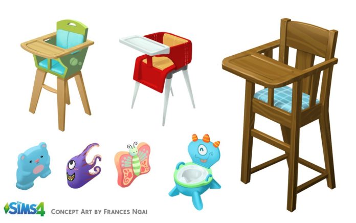 The Sims 4: Toddler Concept Art by Various Artists | SimsVIP