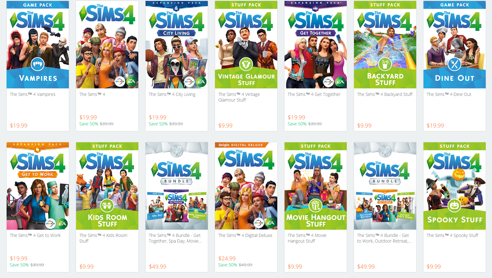 discount codes for sims 4 expansion packs