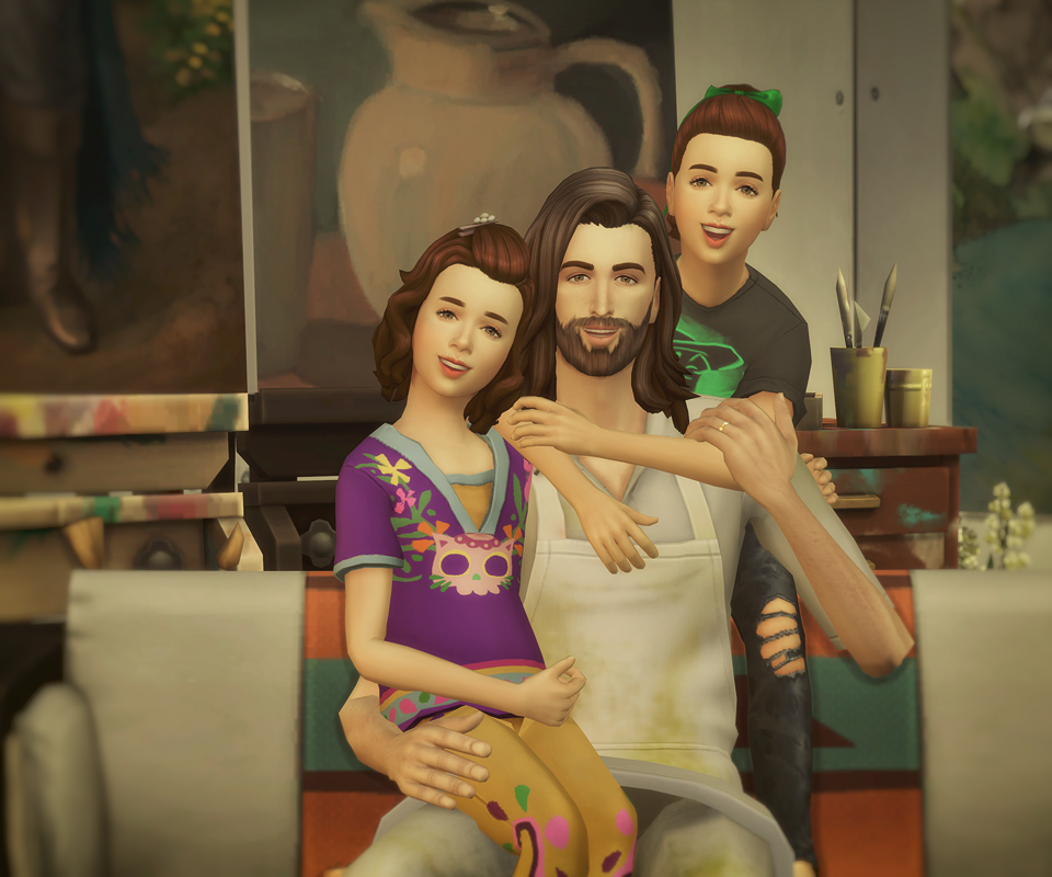 TS4 Poses — ancasims: A pose pack for a family of four. Only...