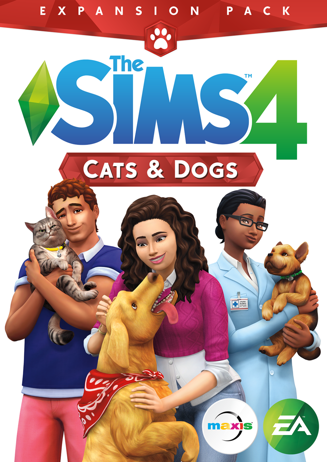 The Sims 4 Cats & Dogs Expansion Official Logo, Box Art, & Renders