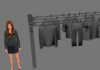 The Sims 4 Eco-Living Stuff: Clothesline Concept Art