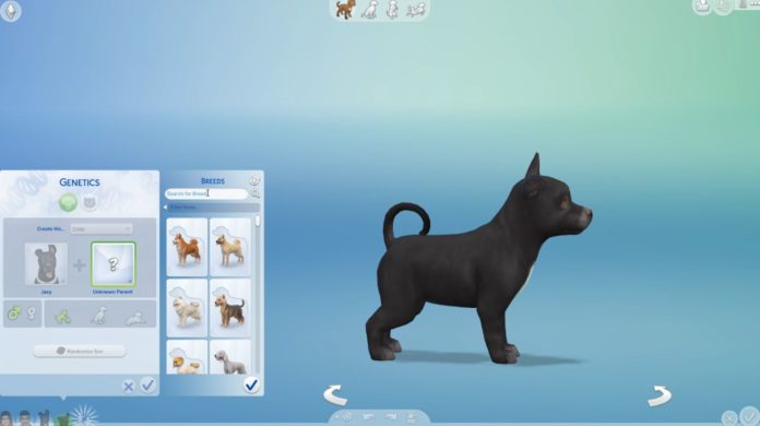 The Sims 4 Cats & Dogs: First Look at Pet Traits & Genetics UI | SimsVIP