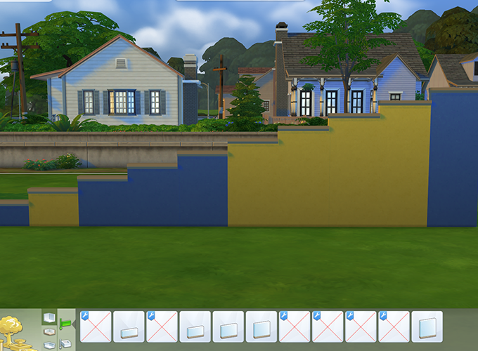 The Sims 4 Additional Half Wall Sizes Unlocked SimsVIP