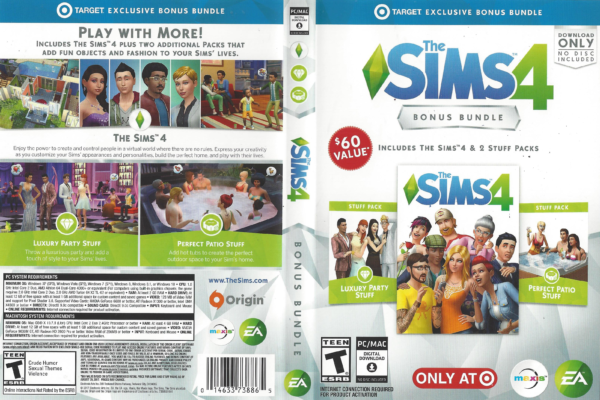 The Sims 4 Bonus Bundle (Base Game, Luxury Party, Perfect Patio) | SimsVIP