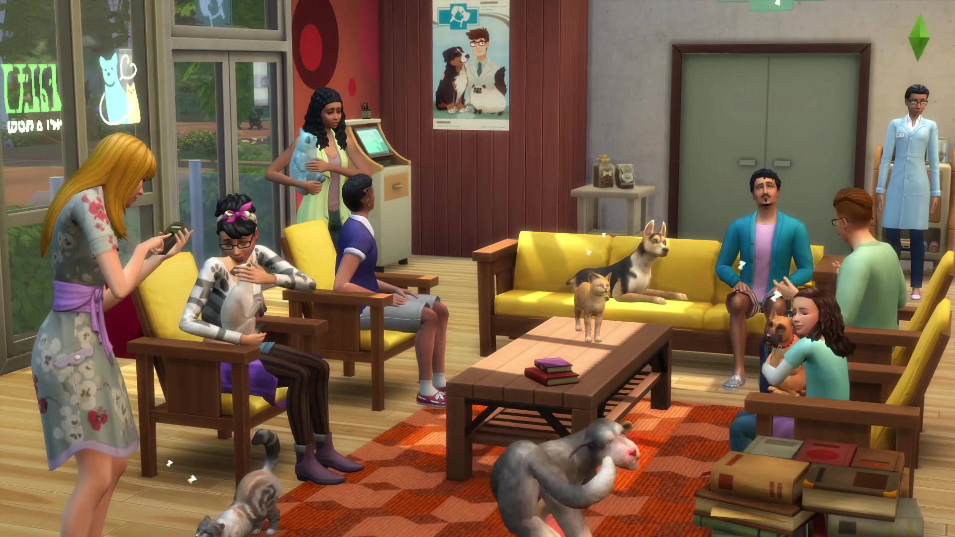 sims 4 veterinarian cats and dogs recolor