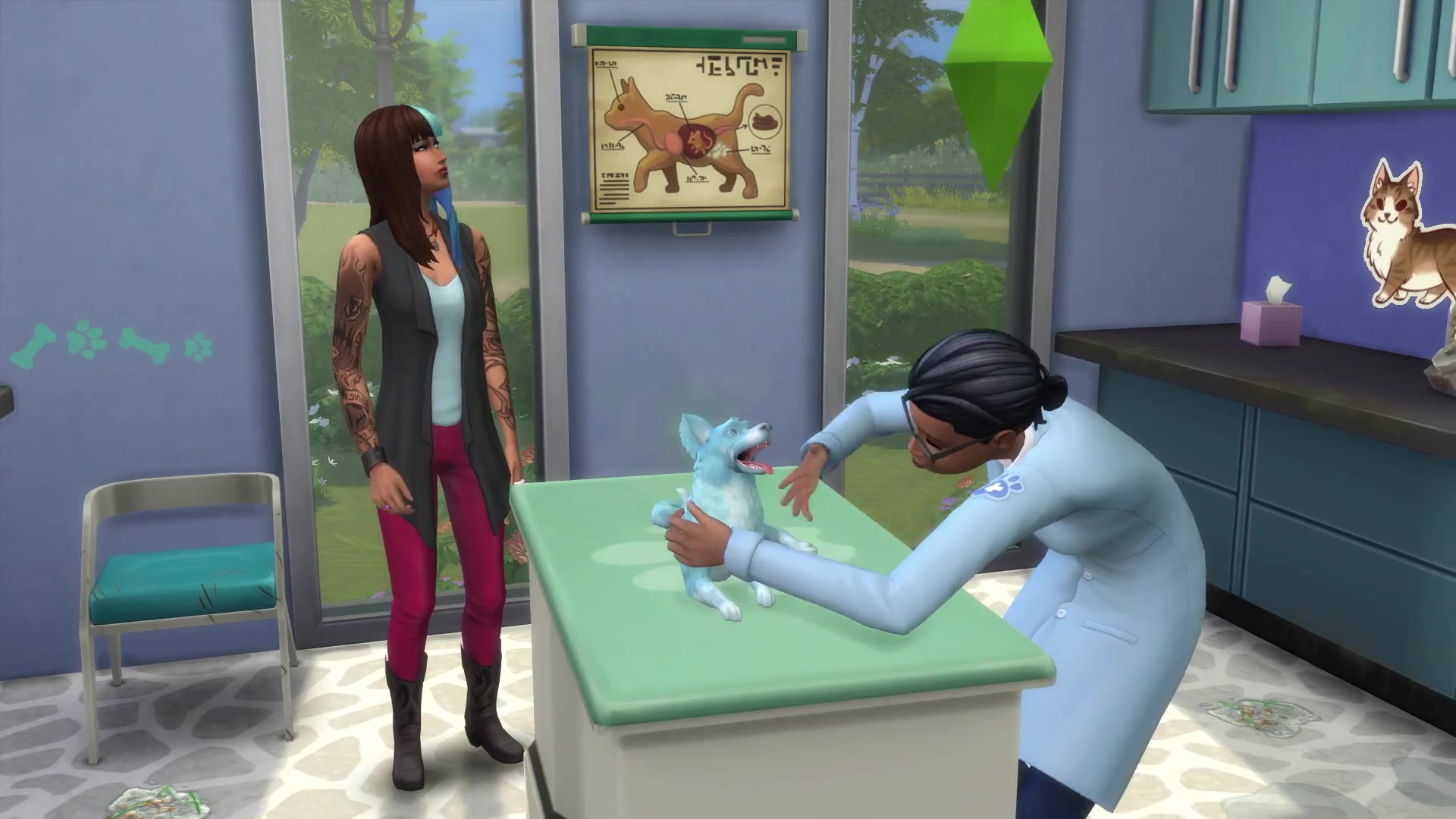 The Sims 4 Cats & Dogs 130+ Vet Clinic Trailer Screens SimsVIP