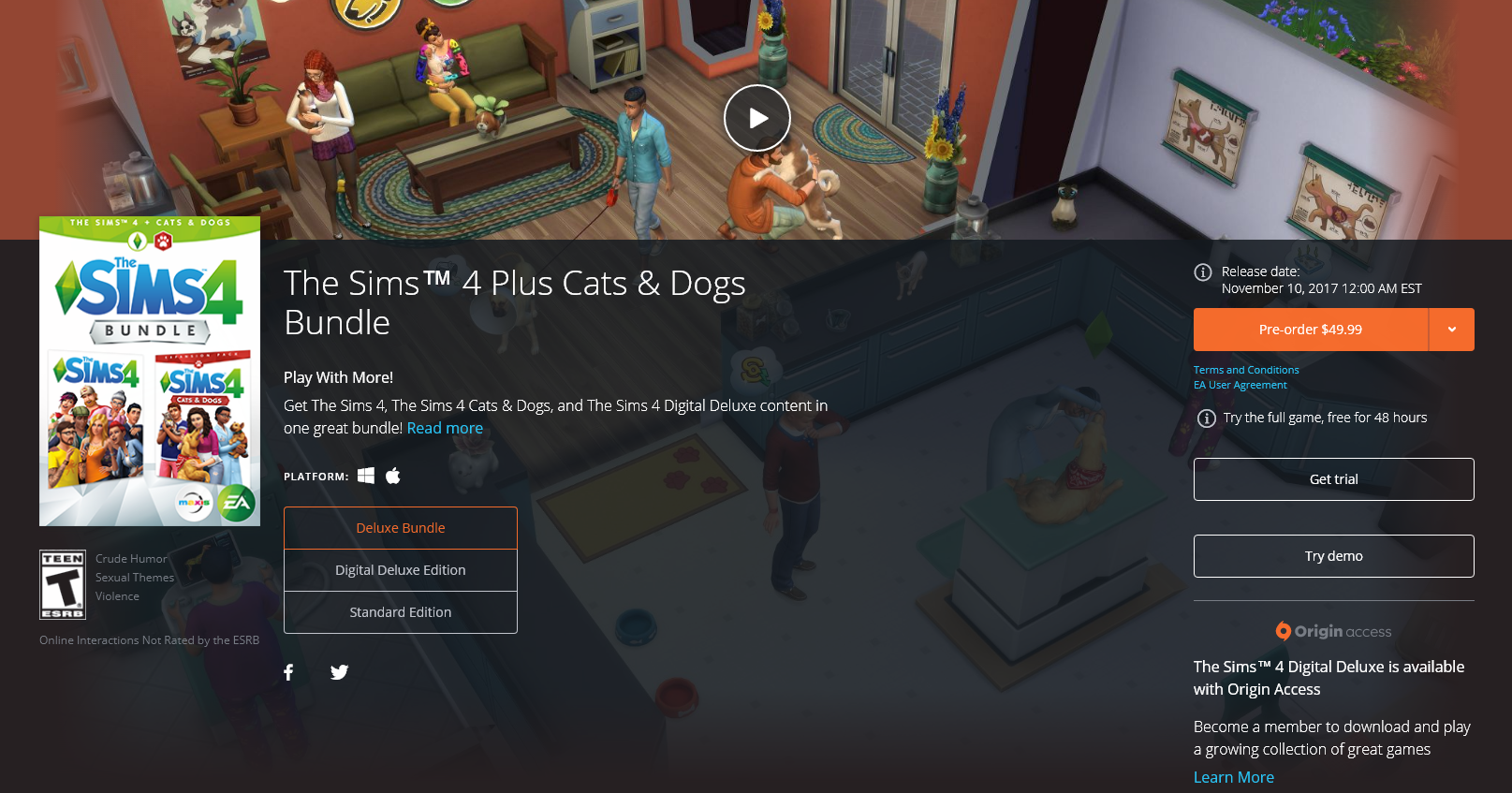 sims 4 cats and dogs code free