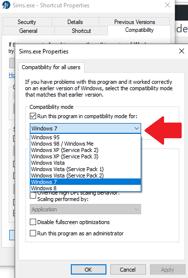 run the sims 1 on windows 10
