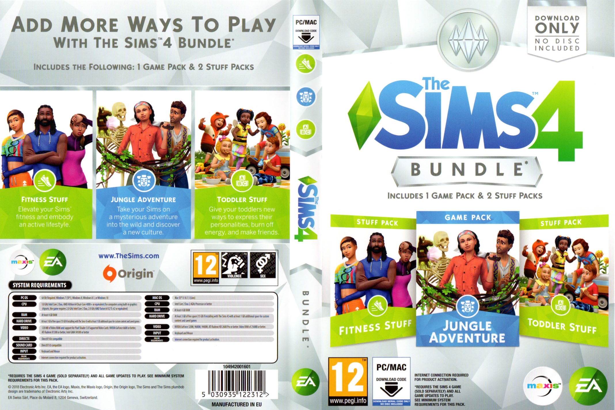 The Sims 4: Bundle Pack 1 Origin CD Key