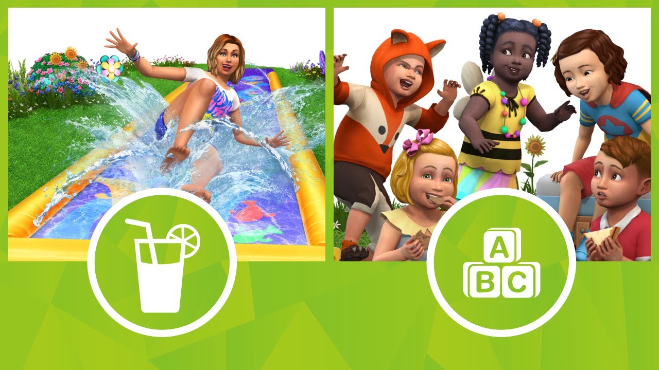 The Sims 4 Backyard Stuff and Toddler Stuff Now Available For Console