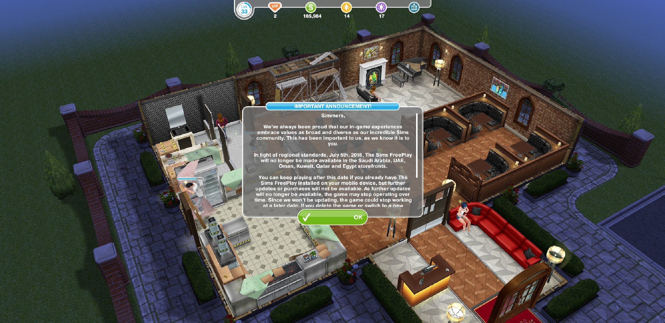 The Sims FreePlay have once again - The Sims FreePlay