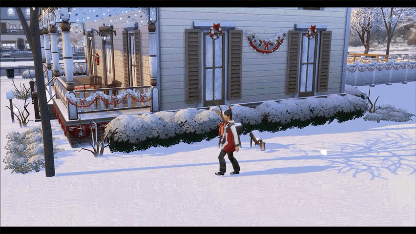 Новые скриншоты и гифки из дополнения "The Sims 4 Времена года"